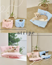 画像をギャラリービューアに読み込む, 【APERTY / 予約】wide bag(ストライプ)