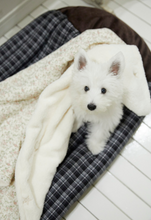 画像をギャラリービューアに読み込む, 【azalea / 予約】ふわふわブランケット(ドット / フラワー)