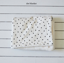 画像をギャラリービューアに読み込む, 【azalea / 予約】ふわふわブランケット(ドット / フラワー)