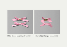 画像をギャラリービューアに読み込む, 【boocce / 予約】MILKY RIBBON HAIR PIN(Pink)