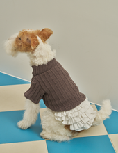画像をギャラリービューアに読み込む, 【boocce / 予約】KNIT HALF-SLEEVED TURTLENECK(Mocka grey)