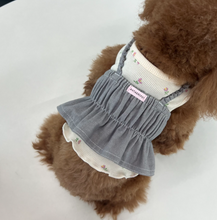 画像をギャラリービューアに読み込む, 【ah taeri pet / 予約】フラワー刺繍 リブスリーブレス ソフトルームウェア(ピンク)