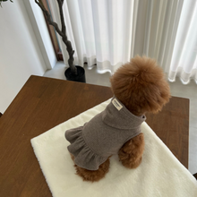 画像をギャラリービューアに読み込む, 【ah taeri pet / 予約】フードリブニット(ベーシック / フリル)