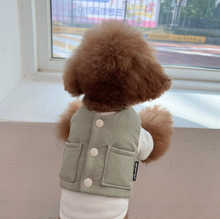 画像をギャラリービューアに読み込む, 【ah taeri pet / 予約】3オンス キルティング ベストアウター (4colors)