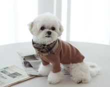 画像をギャラリービューアに読み込む, 【eyou / 即納】チェックマフラー - キャメル