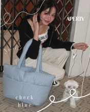 画像をギャラリービューアに読み込む, 【APERTY / 予約】wide bag (check)