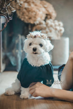 画像をギャラリービューアに読み込む, 《受注販売》monmoのわんこの花かんむり