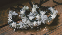 画像をギャラリービューアに読み込む, 【完成品】わんこの花かんむり