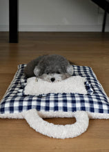 画像をギャラリービューアに読み込む, 【ohdibs / 予約】Homey Warmy Topper _ Navy check