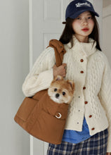 画像をギャラリービューアに読み込む, 【ohdibs / 即納】Snuggle Basket _ Camel Brown size1