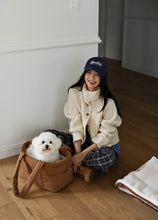 画像をギャラリービューアに読み込む, 【ohdibs / 即納】Snuggle Basket _ Camel Brown size1