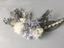 画像をギャラリービューアに読み込む, 薄紫あじさいとウォッシュブルーのデルフィニュームヘッドドレス(受注生産)