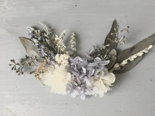 画像をギャラリービューアに読み込む, 薄紫あじさいとウォッシュブルーのデルフィニュームヘッドドレス(受注生産)