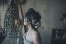 画像をギャラリービューアに読み込む, ユーカリたっぷりのくすみボタニカルヘッドドレス(受注生産)