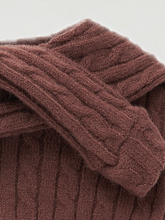 画像をギャラリービューアに読み込む, 【boocce / 予約】CABLE KNIT MUFFLER(Brown)
