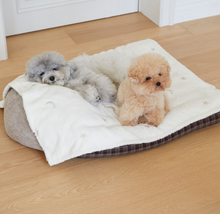 画像をギャラリービューアに読み込む, 【azalea / 予約】ふわふわブランケット（ドット / フラワー）
