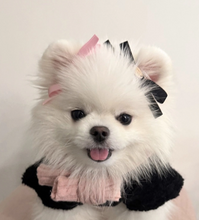 画像をギャラリービューアに読み込む, 【boocce / 予約】MILKY RIBBON HAIR PIN(Black+Pink)
