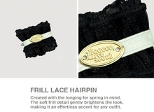 画像をギャラリービューアに読み込む, 【boocce / 予約】FRILL LACE PIN(ブラック)
