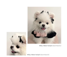 画像をギャラリービューアに読み込む, 【boocce / 予約】MILKY RIBBON HAIR PIN（Black）
