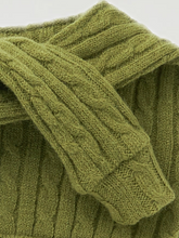画像をギャラリービューアに読み込む, 【boocce / 予約】CABLE KNIT MUFFLER(Olive green)

