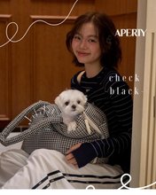 画像をギャラリービューアに読み込む, 【APERTY / 予約】wide bag （check）
