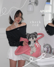 画像をギャラリービューアに読み込む, 【APERTY / 予約】wide bag （check）

