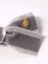 画像をギャラリービューアに読み込む, 【boocce / 予約】VELVET RIBBON HAIR PIN（Gray）
