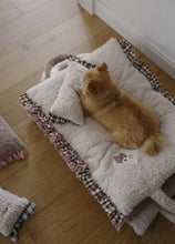 画像をギャラリービューアに読み込む, 【ohdibs / 即納】Fluffy Pillow_ Brown check
