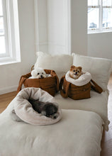 画像をギャラリービューアに読み込む, 【ohdibs / 即納】Snuggle Basket _ Camel Brown  size1
