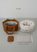 画像をギャラリービューアに読み込む, 【ohdibs / 即納】Snuggle Basket _ Camel Brown  size1

